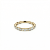 8mm Solid Yellow Gold Clicker set with Natural Diamonds