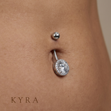 White Gold w/12 mm Barbel