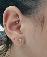 Curated Ear with KYRA Piercing jewellery
