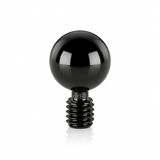 Black Ball Dermal Jewellery side profile