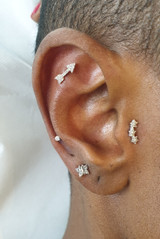 CZ Arrow Threaded Stud