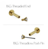"What's Better for Piercing Jewelry: Threaded Posts or Push Pin Backings?" "What's Better for Piercing Jewelry: Threaded Posts or Push Pin Backings?"