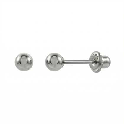 3mm Medical Grade Surgical Steel Plain Ball Ear Studs