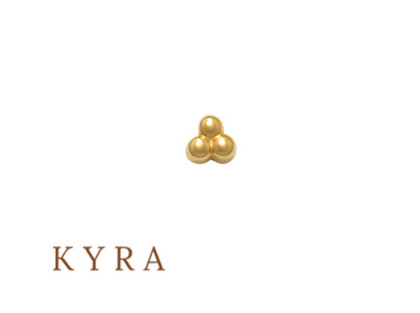 Trinity Ball Threaded Top Threaded Ear stud(3mm)