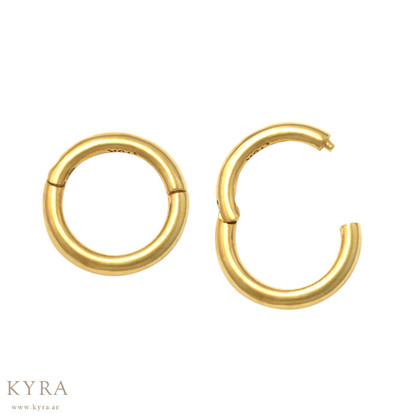 14K Plain Gold 6mm Clicker YG