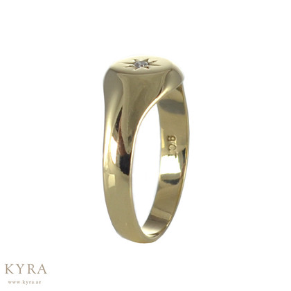 Pinky Finger Ring in Yellow Gold