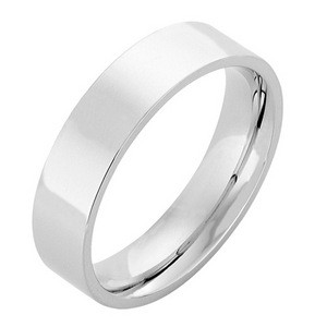Classic Platinum Wedding Band (Flat)