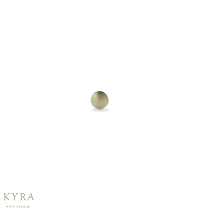 2mm Titanium Faint Yellow Disc Nose Stud