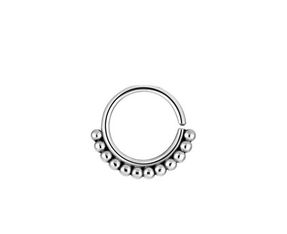 Annealed Beaded Ring in Surgical Steel