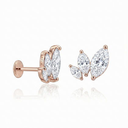 Lily Marquise CZ Threaded Stud (Right)