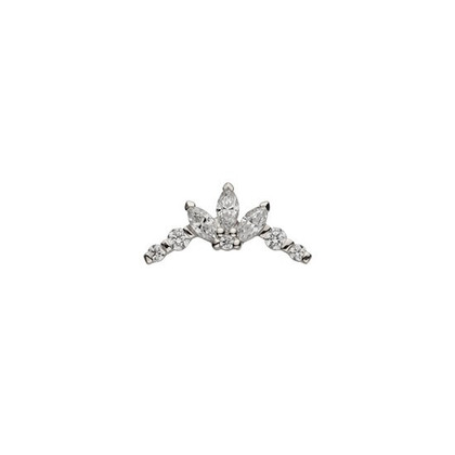 Tulip centered Threaded Stud in Titanium