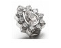 Tear Drop centered Threaded Stud in Titanium