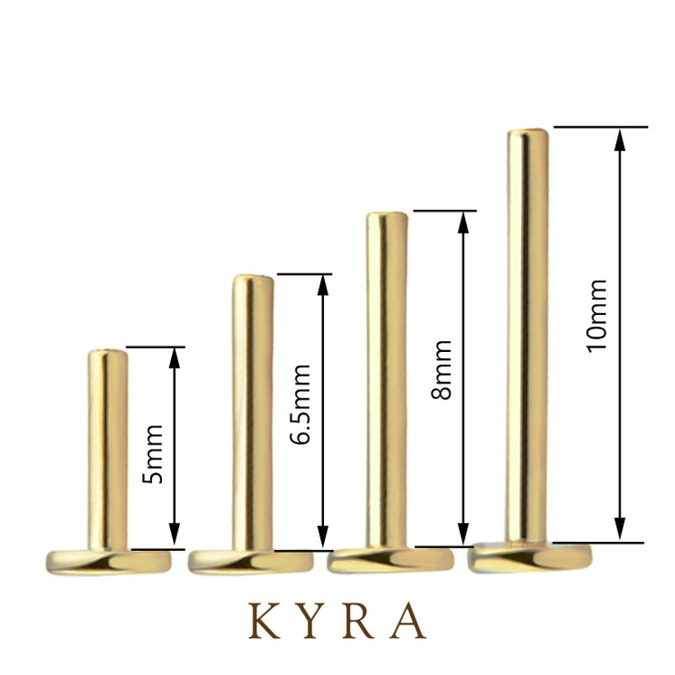 Internally Threaded 14K Gold Post