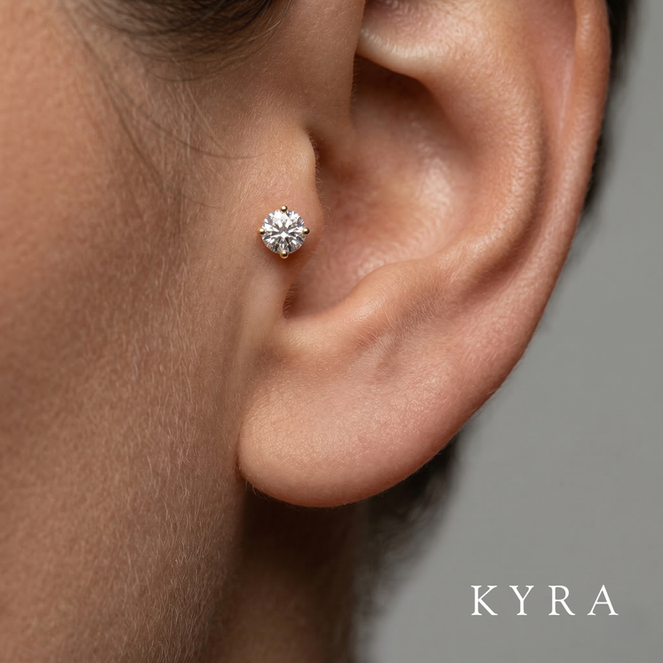 Diamond Piercing on the Tragus