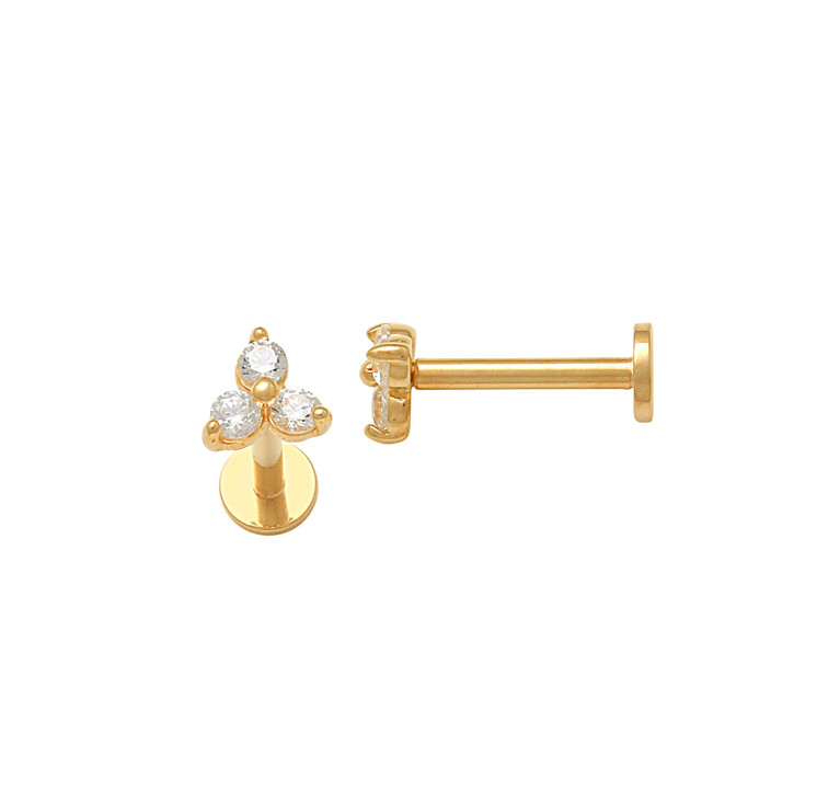 Trinity CZ Threaded Stud