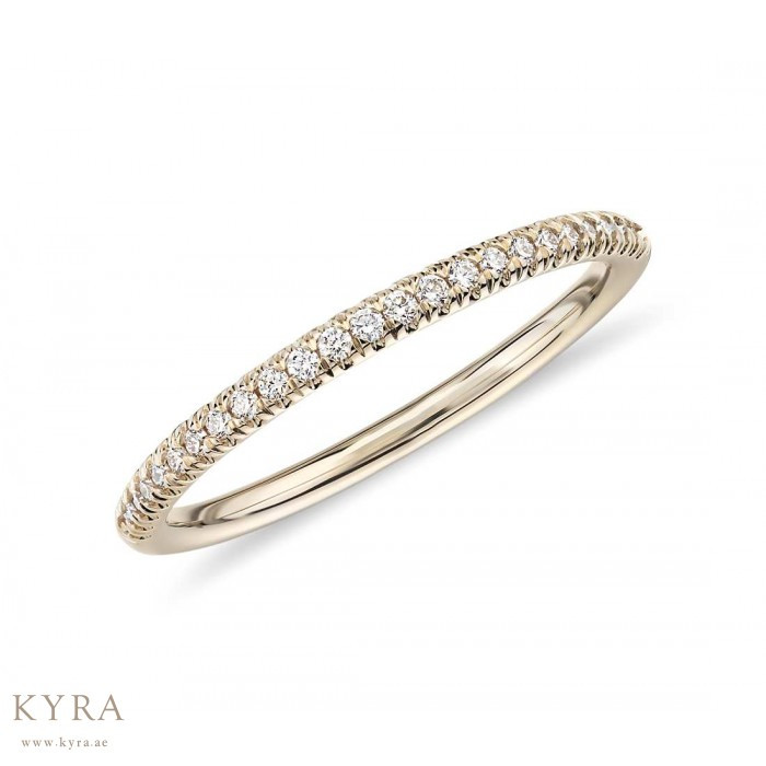 FRENCH CUT PAVE  DIAMOND HALF ETERNITY (1.1 mm)