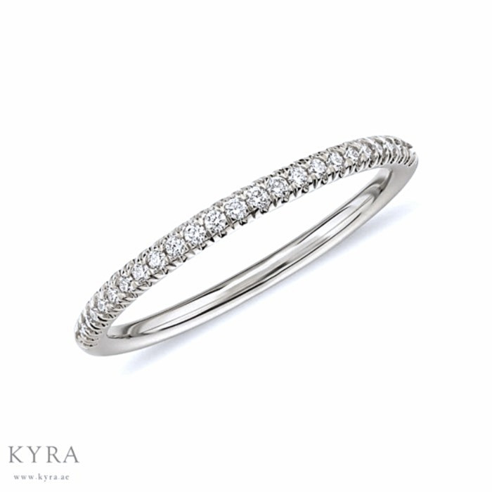 FRENCH CUT PAVE  DIAMOND HALF ETERNITY (1.1 mm)