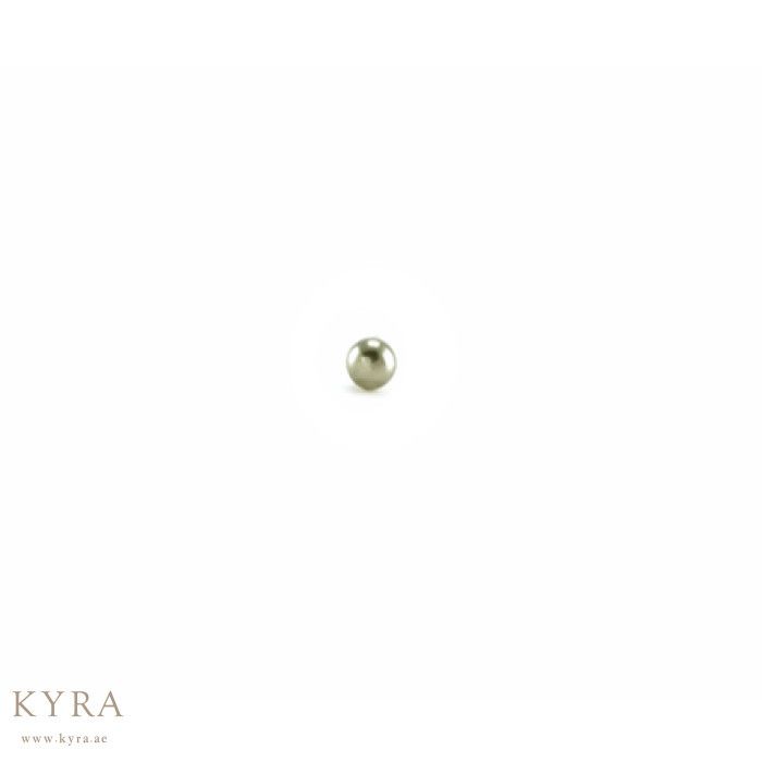 2mm Titanium Faint Yellow Ball Nose Stud