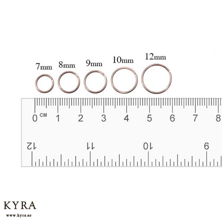 Size Chart for Hoop Earrings