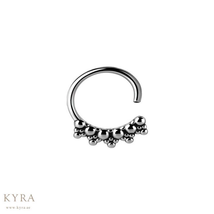 Tiny Trinity Filigree SS Annealed Ring