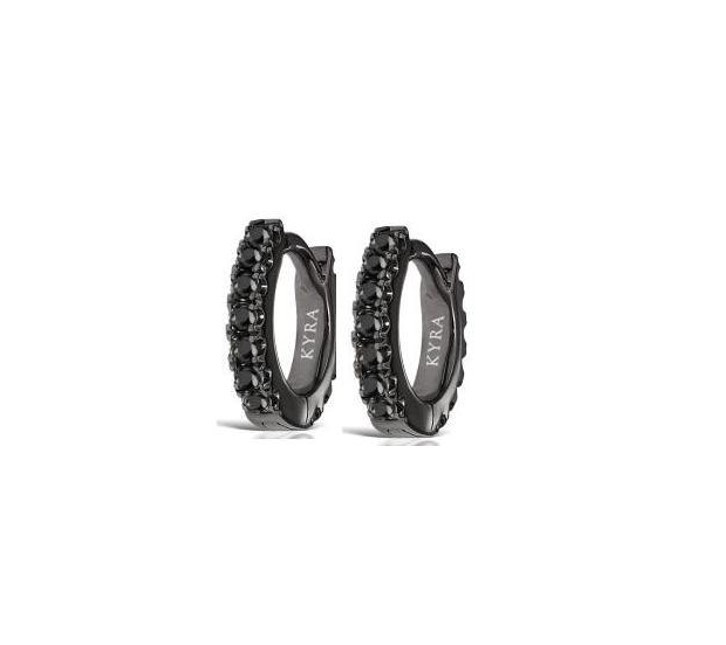 Medical Grade Surgical Steel Eternity CZ Hoop Earring