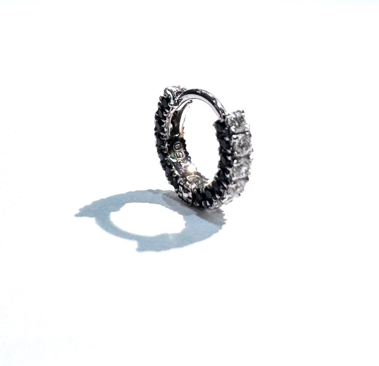 6.5mm Eternity Hoop w/Black Onyx