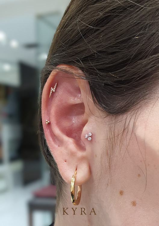 Diamond Flash Threaded Stud