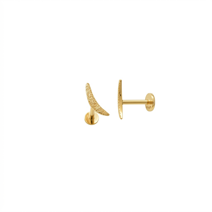 Chand Threaded Stud in Yellow Gold