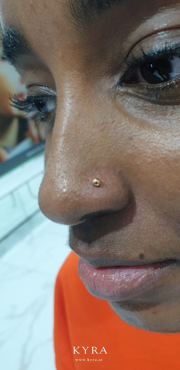 Half Ball Threaded Stud w/ post on the nose