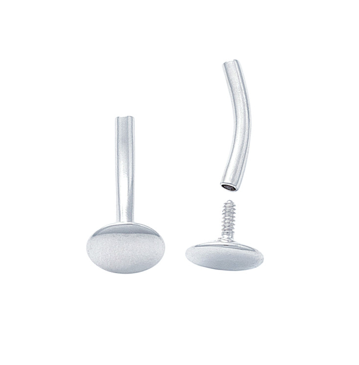 Angel Wing w/dangling pear Curved bar