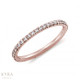 French Pave Full Eternity Natural Diamond Ring in 18K