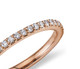 French Pave Full Eternity Natural Diamond Ring in 18K Rose Gold