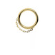 Gold Clicker with  Dangling Chain