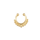 Fake Septum Bubble Drop gold plated