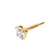 3mm Natural Diamond w/ threaded post in 14K Yellow Gold