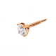 3mm Natural Diamond w/ threaded post in 14K Rose Gold