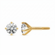 3mm Natural Diamond w/ threaded post set in 14K Solid Yellow Gold