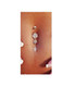 Surgical Steel CZ Flower Tassel Body Jewelry