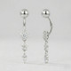 Surgical Steel CZ Flower Tassel Body Jewelry