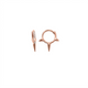 CZ Spike Hoop Earring in 18K Rose Gold