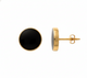 Onyx Disc 7 mm Bezel Stud 18K YG