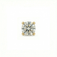 3mm Natural Diamond Piercing Ear Studs  set in Yellow Gold (Short Post)