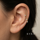 Diamond Drops chain in Solid 18K Gold on Hidden Helix