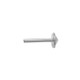 Side profile of Internally Threaded Signature KYRA Post in solid white gold