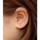 2mm Single Stone Natural Diamond Ear stud YG