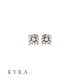 5mm Yellow Gold Plated Clear CZ