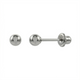 4mm Surgical Steel Plain Ball ear stud for initial piercing