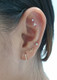 Trinity Ear Stud on the Ear