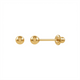 3mm Solid Yellow G3mm Solid Yellow Gold Ball Ear studold Ball Ear stud