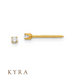 2mm CZ set in Solid Yellow Gold